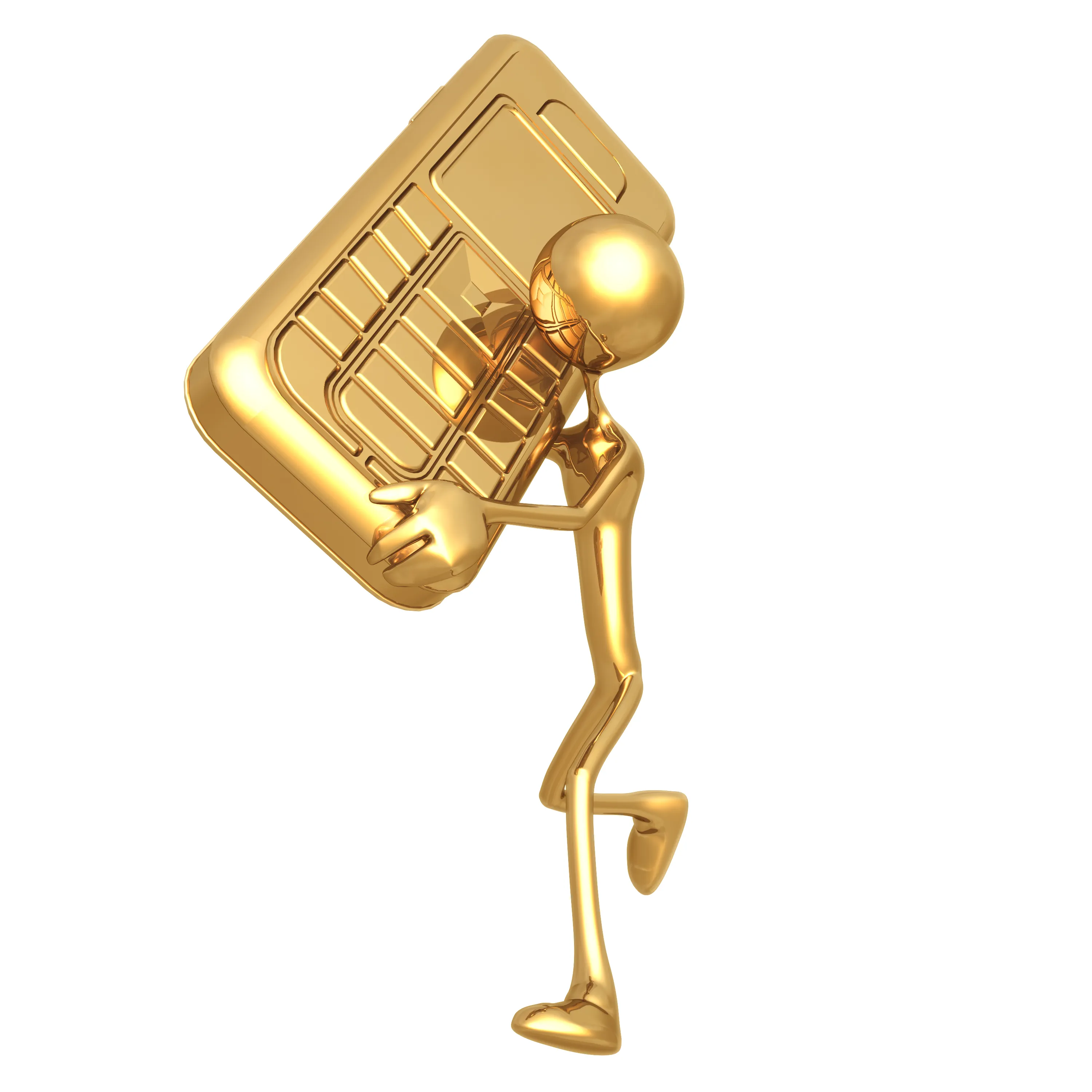 Physio+Ergotherapie Engelmann – Metallic-Gold-3D-Strichfigur