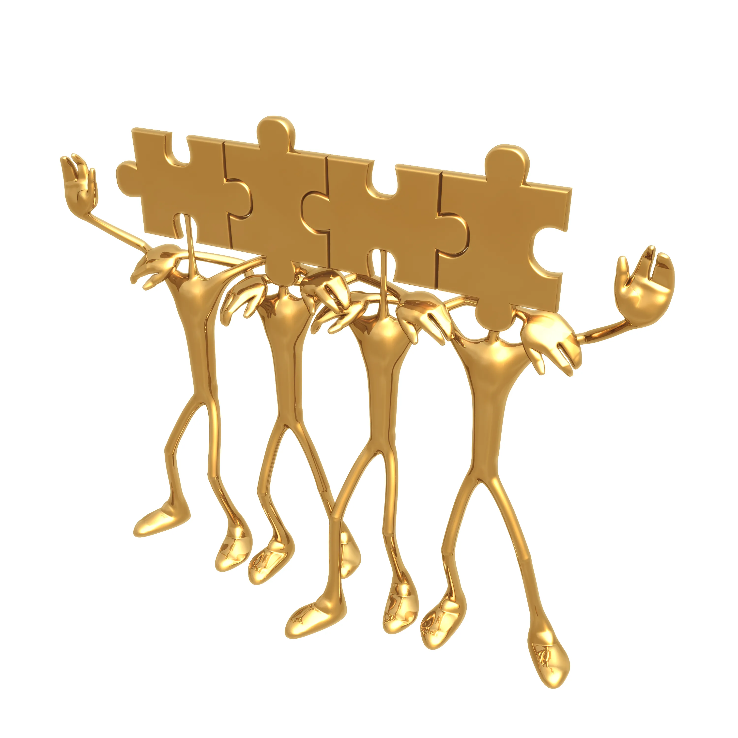 Physio+Ergotherapie Engelmann – Metallic-Gold-3D-Strichfigur